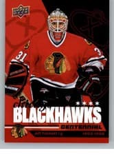 2025-26 Upper Deck Chicago Blackhawks Centennial Box Jeff Hackett #49 card