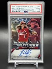 2025 Topps Chrome Black Super Futures Autographs Rhett Lowder #FSA-RL card