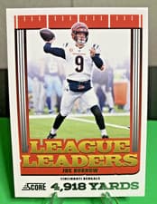 Joe Burrow 2025 Panini Score League Leaders card