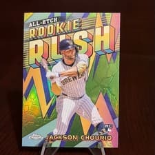 2024 Topps Chrome Update All-Etch Rookie Rush Jackson Chourio #CAERU-3 card