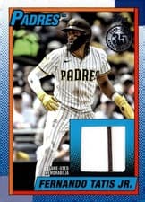 2025 Topps Update 1990 Topps Baseball Relics Fernando Tatis Jr. #90RU-FT card