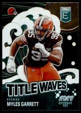 Myles Garrett 2024 Donruss Elite Title Waves card