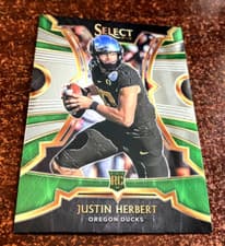 Justin Herbert 2020 Panini Chronicles Draft Picks Select card