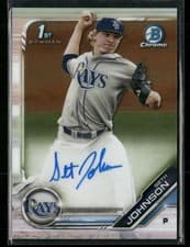 Seth Johnson 2019 Bowman Draft Chrome Picks Autograph card