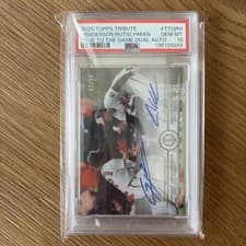 2025 Topps Tribute True to the Game Dual Autographs Adley Rutschman / Gunnar Henderson #TTG-RH card