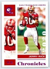 Jerry Rice 2020 Panini Chronicles card