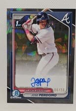 Jose Perdomo 2024 Bowman Chrome Sapphire Edition Chrome Sapphire Prospect Autographs card