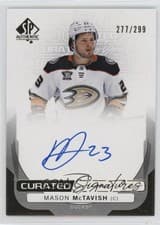 2024-25 SP Authentic Curated Signatures Mason McTavish #SPC-MM card