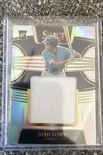 Josh Lowe 2022 Panini Select Rookie Jumbo Swatch card