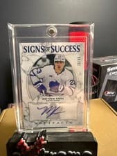 2024-25 Upper Deck Artifacts Signs of Success Matthew Knies #SOS-MK card