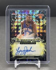 2025-26 Finest Electrifying Signatures Larry Johnson #ESG-LJ card