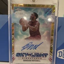 2024-25 Topps Chrome Sky-Light Signatures Donovan Mitchell #SLS-DM