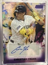 2025 Stadium Club Abstract Autographs Christian Yelich #AA-CY card