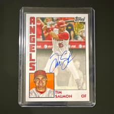 2025 Topps Archives Fan Favorite Autographs 1984 Tim Salmon #84FFA-TS card