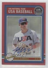 2025 Panini Stars & Stripes USA Baseball Throwback Signatures Kevin McGonigle #AS-KM card
