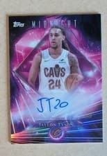 2025-26 Topps Midnight Dark Matter Autographs Jaylon Tyson #DMA-JT card
