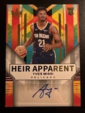 2024-25 Panini Court Kings Heir Apparent Autographs Yves Missi #HA-MIS card