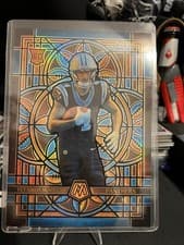 2025 Panini Mosaic Stained Glass Oversized Tetairoa McMillan #3 card