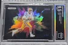 2025 Panini Prizm Draft Picks Black Color Blast Joe Burrow #24 card