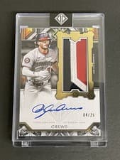 2025 Topps Transcendent Collection Rookie Showcase Patch Autographs Dylan Crews #RSPA-DC card