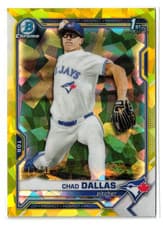 Chad Dallas 2021 Bowman Draft Sapphire card