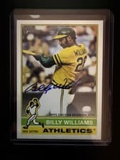 2025 Topps Heritage Real One Autographs Billy Williams #76RO-BW card