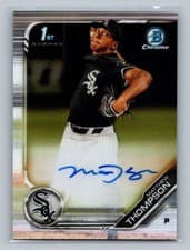 Matthew Thompson 2019 Bowman Draft Chrome Picks Autograph card