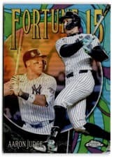 2025 Topps Chrome Fortune 15 Aaron Judge #F15-1 card