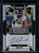 2025 Panini Prizm Draft Picks Sensational Signatures Siaki Ika #19 card