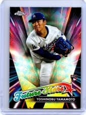 2024 Topps Chrome Logofractor Edition Future Stars Yoshinobu Yamamoto #FSLE-8 card