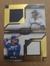2025 Topps Tier One Dual Player Relics Bobby Witt Jr. / Julio Rodríguez #DPR-RW card