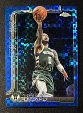 Damian Lillard 2025 Topps Chrome card
