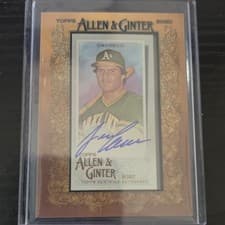 2020 Topps Allen & Ginter Mini Autographs Jose Canseco #MA-JC