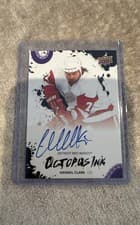 2025-26 Upper Deck Detroit Red Wings Centennial Octopus Ink Wendel Clark #OI-WC card