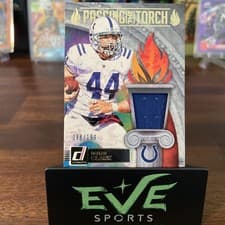 Dallas Clark / Tyler Warren 2025 Donruss Passing the Torch Jerseys card