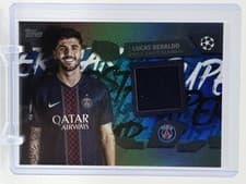 2025-26 Topps UEFA Club Competitions Topps Superstar Relics Lucas Beraldo #TSR-LB card