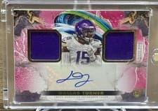 2024 Topps Inception Franchise Foundation Relic Autographs Dallas Turner #FFRA-DT card