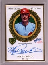 2025 Topps Gilded Collection Gilded Champions Autographs Mike Schmidt #GCH-MS card