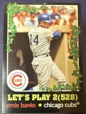 Ernie Banks 2020 Topps Heritage Let's Play 2 card
