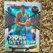 2025-26 NBA Hoops Pay Attention Kon Knueppel #PA-19 card