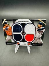 Kyle Tucker / Alex Bregman 2024 Topps Museum Collection Dual Player Primary Pieces Quad Relics card