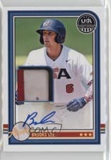 Brooks Lee 2025 Panini Stars & Stripes USA Baseball Alumni Signature Materials Batting Gloves card