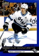 2025-26 Upper Deck Star Rookies Base Star Rookies Autographs Dmitri Simashev #10 card