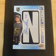 2024-25 SP Game Used Draft Day Marks Brendan Brisson #DDM-BR card