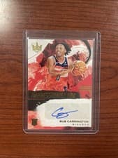 2024-25 Panini Court Kings Impressionist Ink Autographs Bub Carrington #II-BUB card