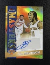 2025-26 Finest Masters Autographs Jalen Brunson #MA-JR card