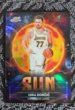 2025-26 Topps Cosmic Chrome Planetary Pursuit Sun Luka Dončić #PPS-7 card