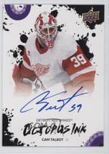2025-26 Upper Deck Detroit Red Wings Centennial Octopus Ink Cam Talbot #OI-CT card