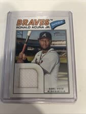 Ronald Acuña Jr. 2026 Topps Heritage Real One Relics card