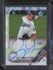 Jimmy Lewis 2019 Bowman Draft Chrome Picks Autograph card